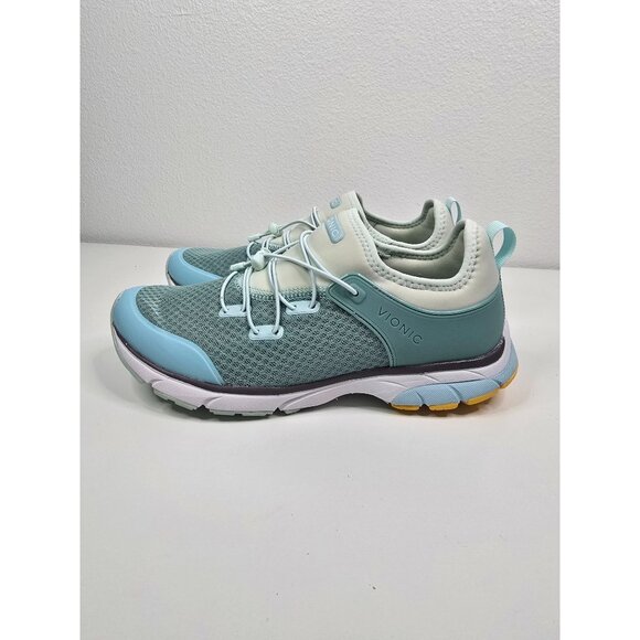 Vionic London Women's Sneaker with Bungee Laces in Blue - Size 9.5 - Picture 2 of 9